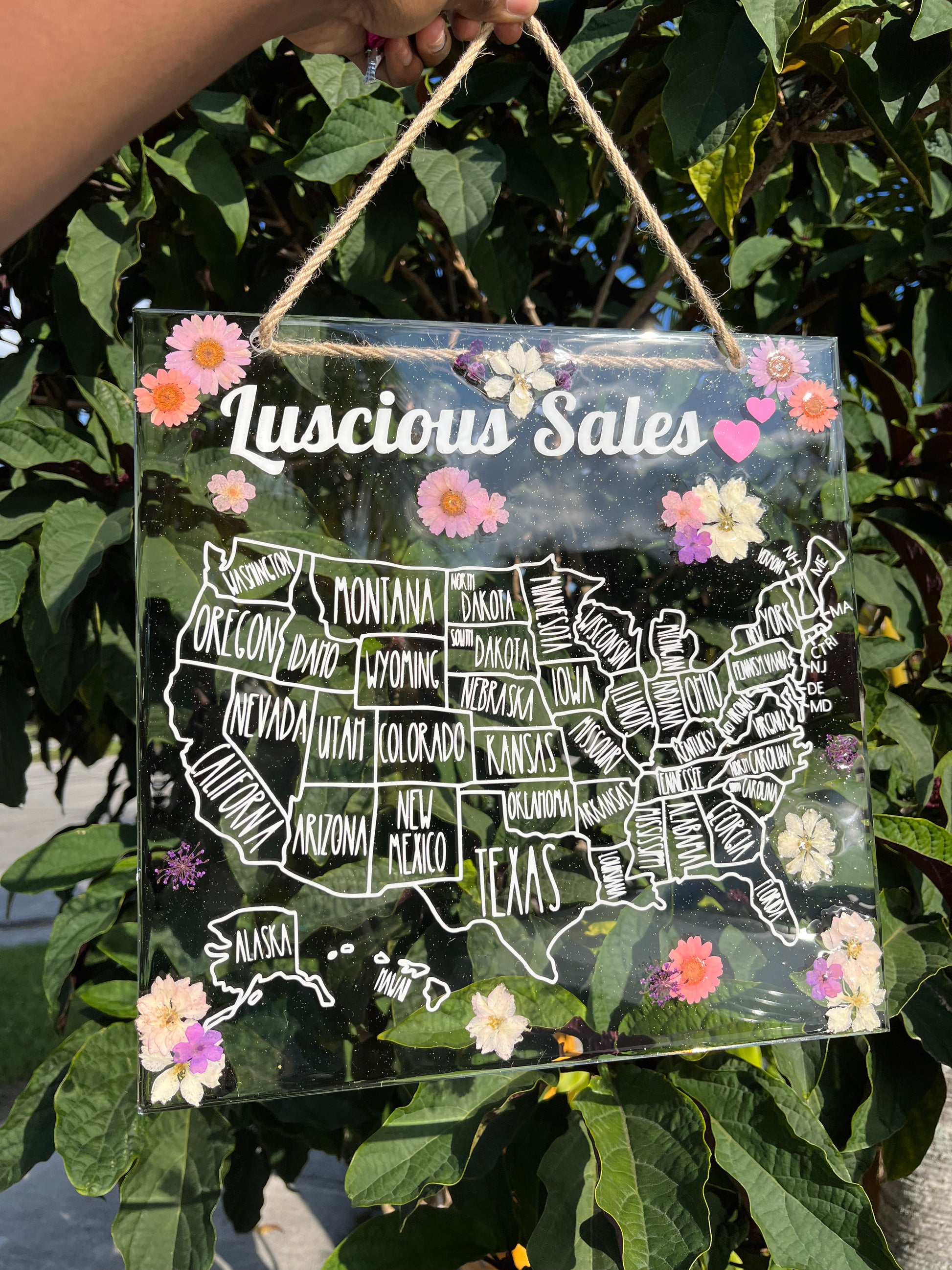 Custom Sales Map Clear Acrylic Board | Build Your Own Sales Map FJA Crafts